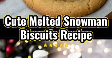 Easy Melted Snowman Biscuits: Christmas Party Fun with Kids