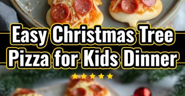 Festive Christmas Tree Pizza Fun Kids Dinner Party Appetizer