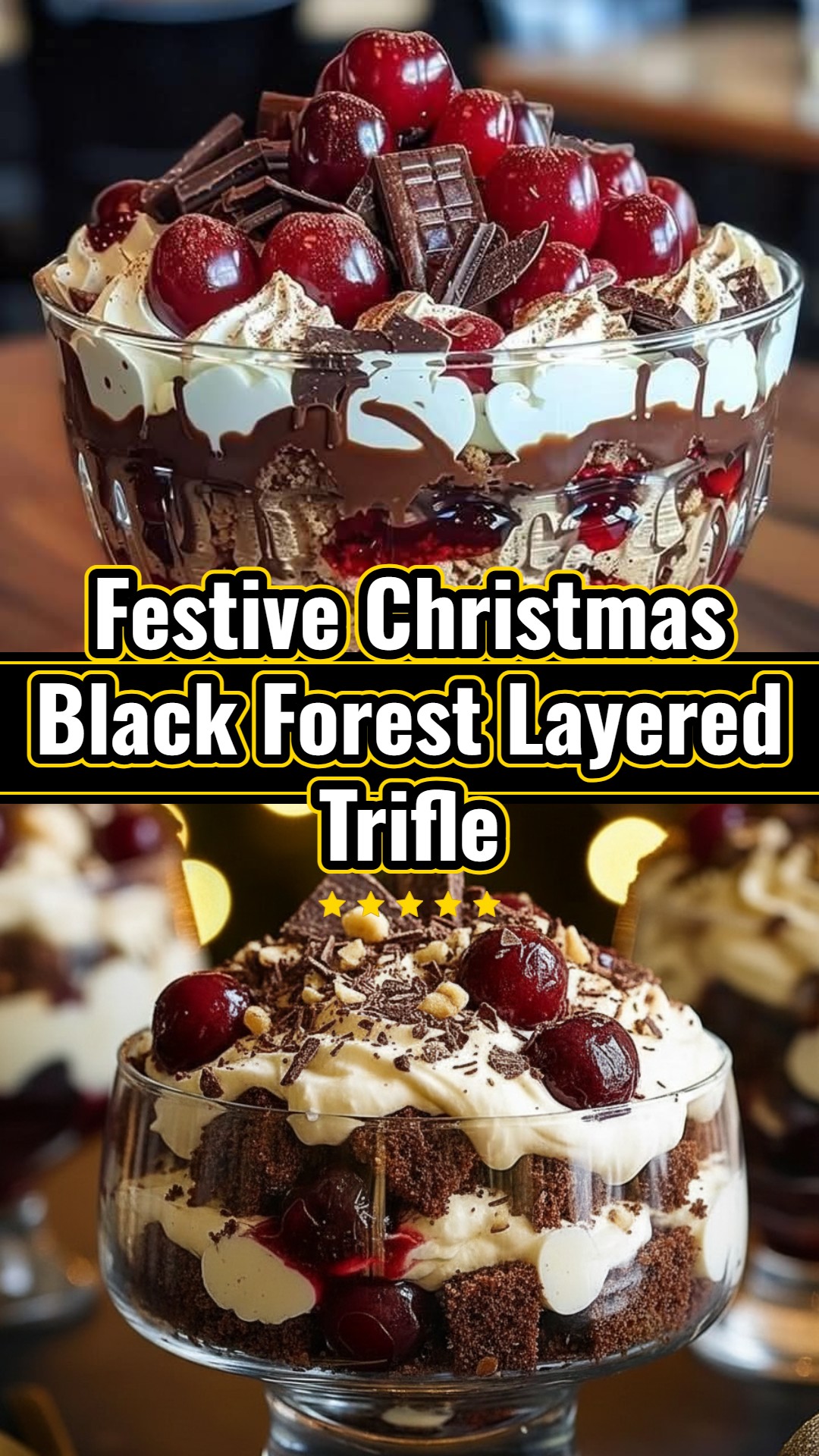 Best Christmas Black Forest Trifle: Easy Holiday Layered Dessert
