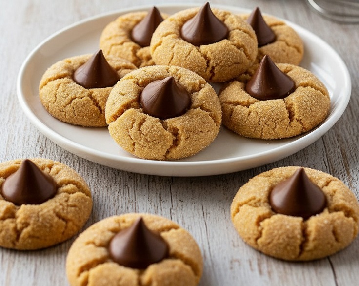 Best Easy Soft Chewy Original Peanut Butter Blossoms Recipe suggested serving