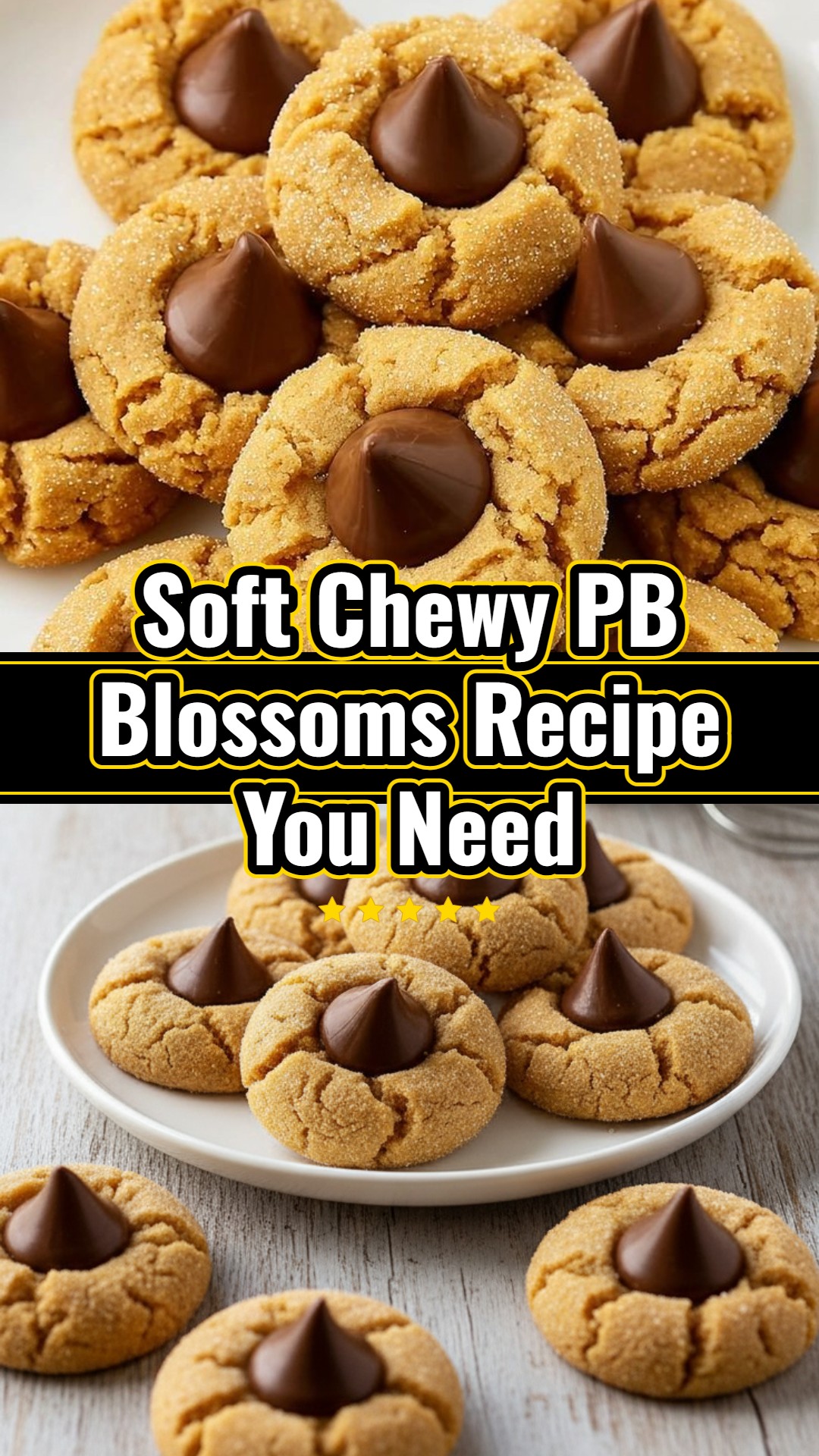 Best Easy Soft Chewy Original Peanut Butter Blossoms Recipe