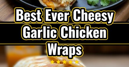 Cheesy Garlic Chicken Wraps Best Baked Easy Dinner Idea