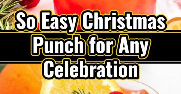 Cranberry Rosemary White Christmas Sangria Punch with Cinnamon