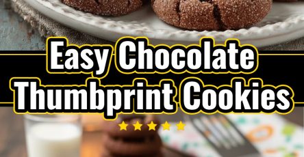Decadent Chocolate Thumbprint Cookies for Christmas