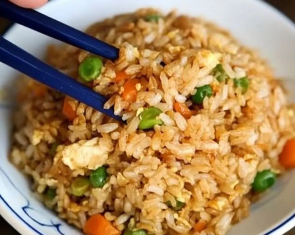 Easy Egg Fried Rice Recipe Chinese Food Just Like Takeout top view