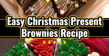 Easy Kid Christmas Present Brownies for Festive Gifts