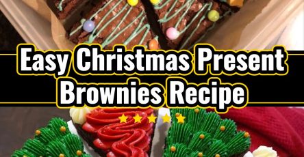 Easy Kid Christmas Present Brownies for Festive Gifts