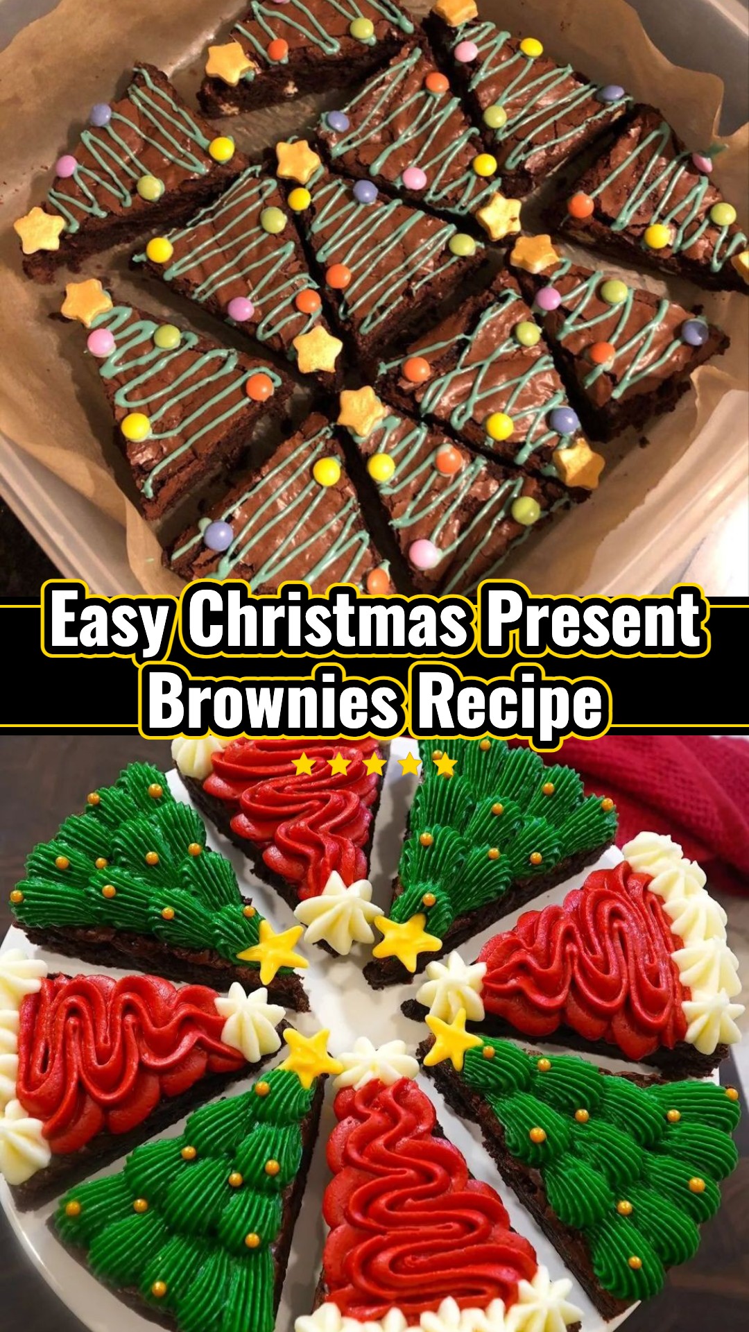 Easy Kid Christmas Present Brownies for Festive Gifts