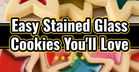 Easy Sweet Stained Glass Christmas Cookies Decorating Recipe