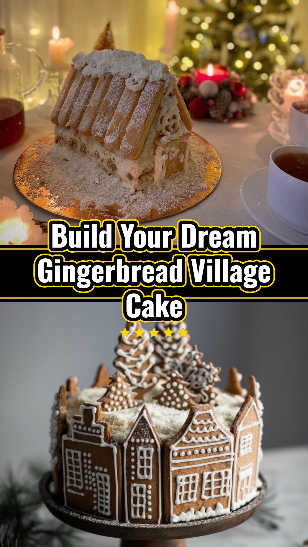 Festive Gingerbread Village Cake Your Christmas Decor Masterpiece