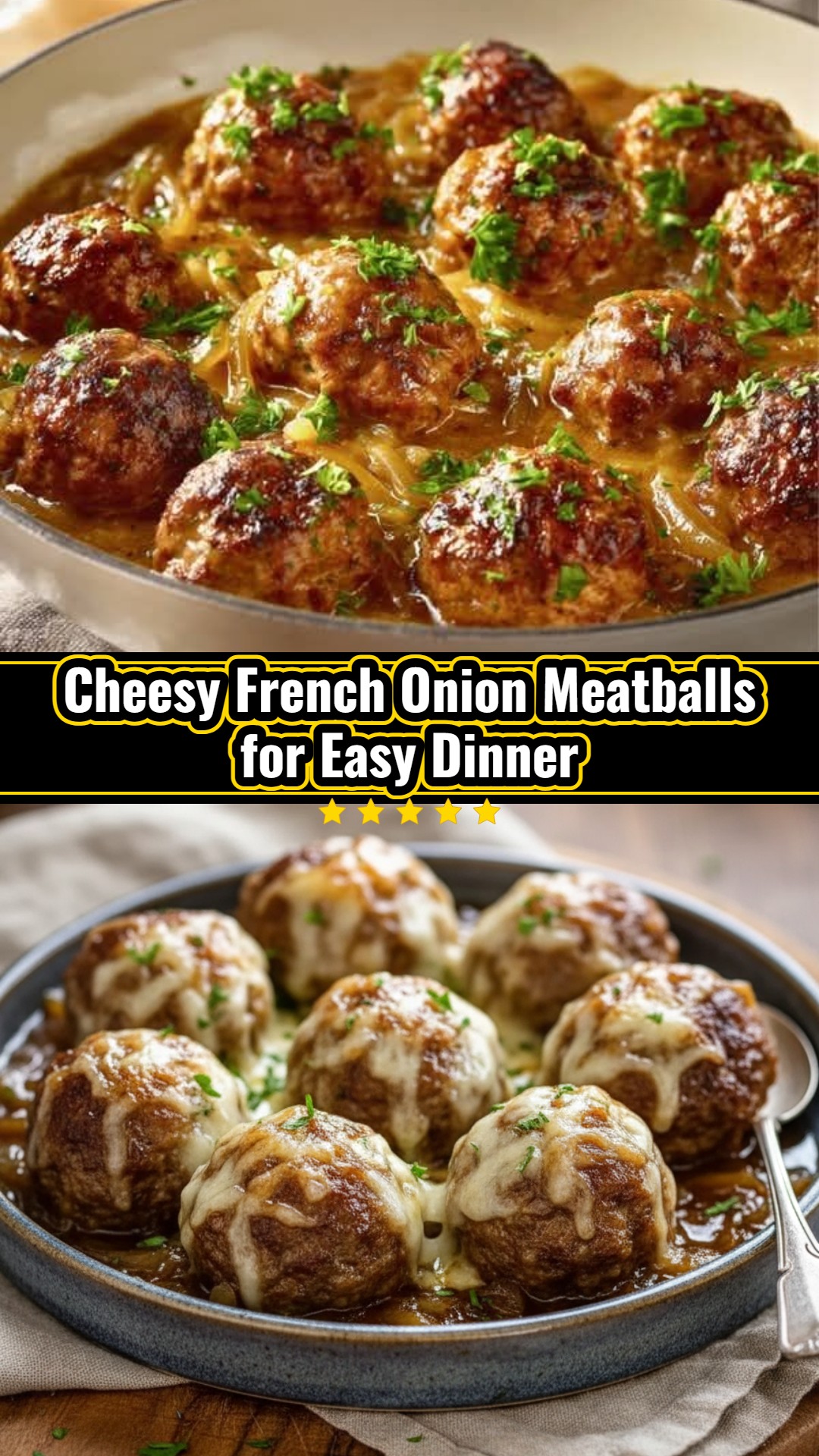 French Onion Meatballs Quick Meat Recipes Special Foods Recipes