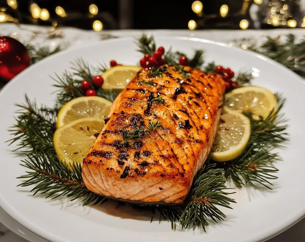 Gordon Ramsay Christmas Salmon: Festive Fish Dinner with Ina's Touch top view