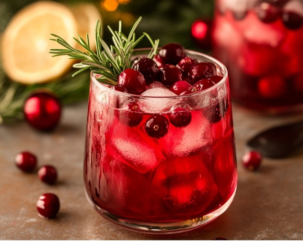 Holiday Ornament Cocktail: Easy Christmas & Mid-Winter Party Drink Ideas top view