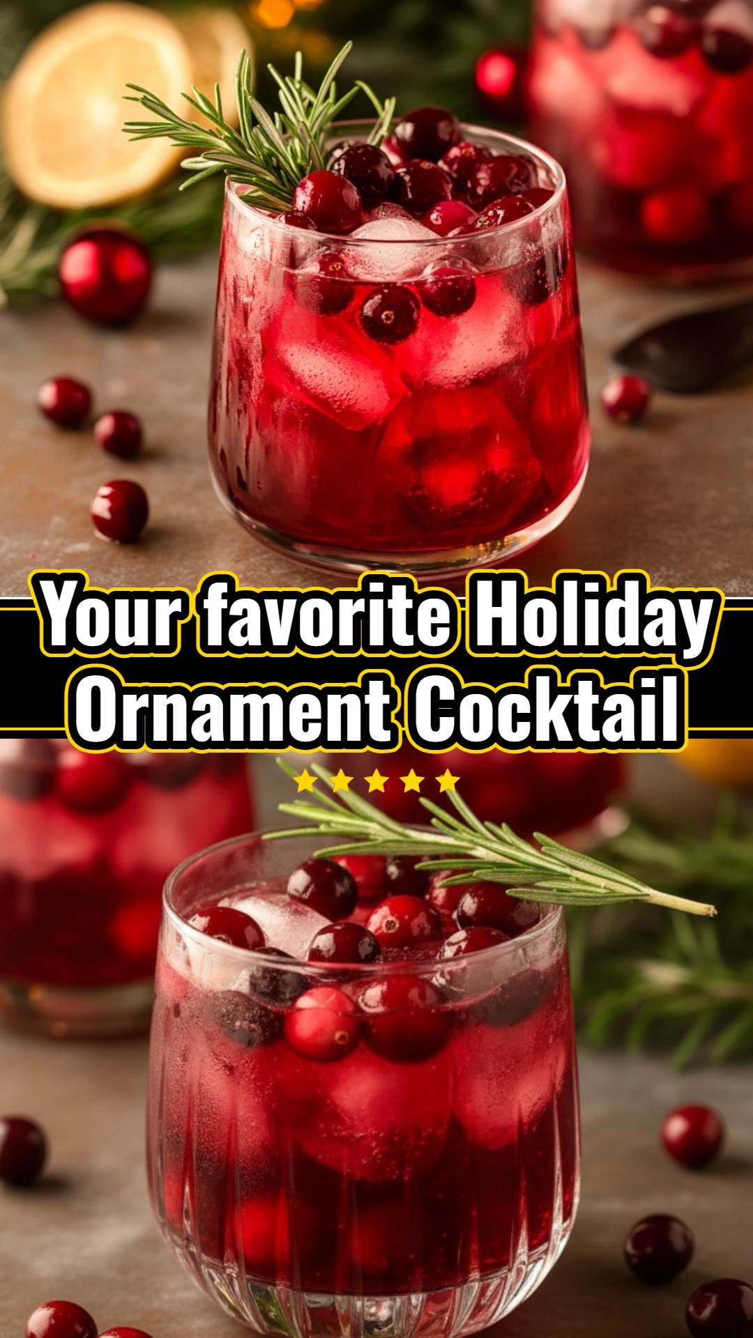 Holiday Ornament Cocktail: Easy Christmas & Mid-Winter Party Drink Ideas