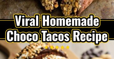 Quick Easy Homemade Choco Tacos Sweet Baking Snack Dessert