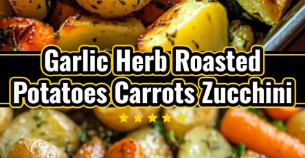 Roasted Garlic Herb Potatoes Carrots Zucchini: Healthy Veggie Side Dish