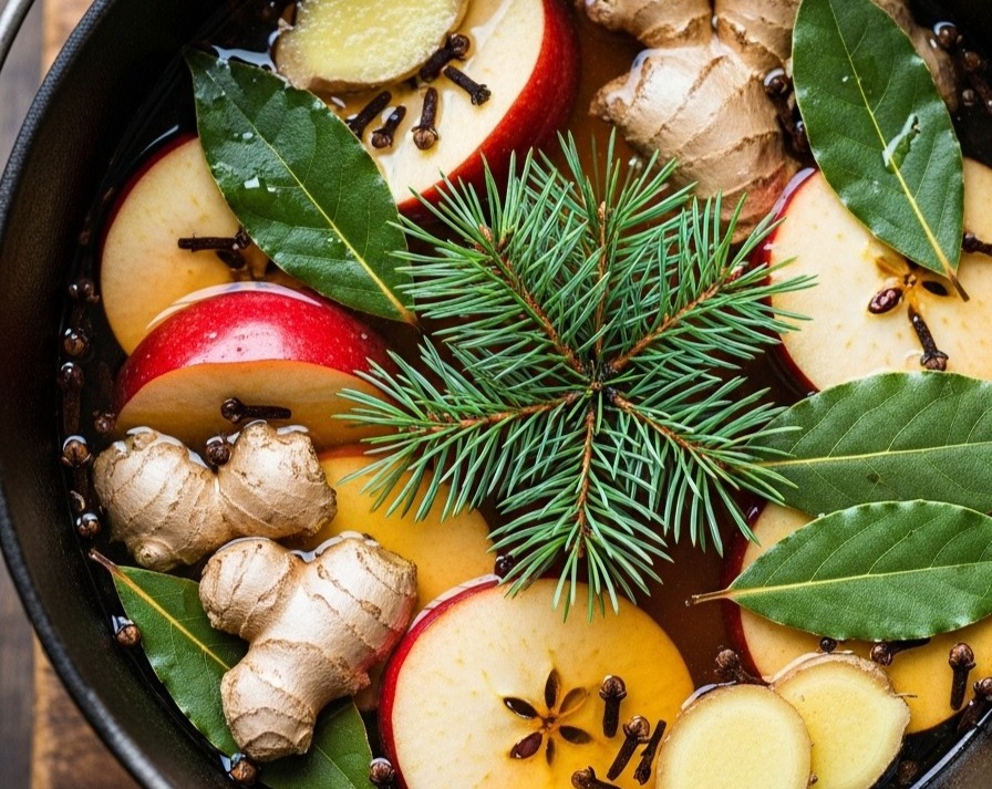 Seasonal Fall Winter Simmer Pot Recipes for a Cozy Home top view