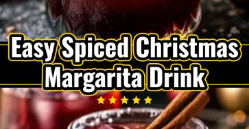 Spiced Christmas Margarita Festive Holiday Cocktail for Your Gatherings