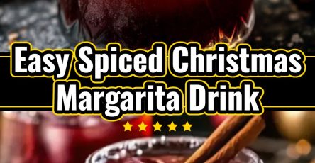 Spiced Christmas Margarita Festive Holiday Cocktail for Your Gatherings
