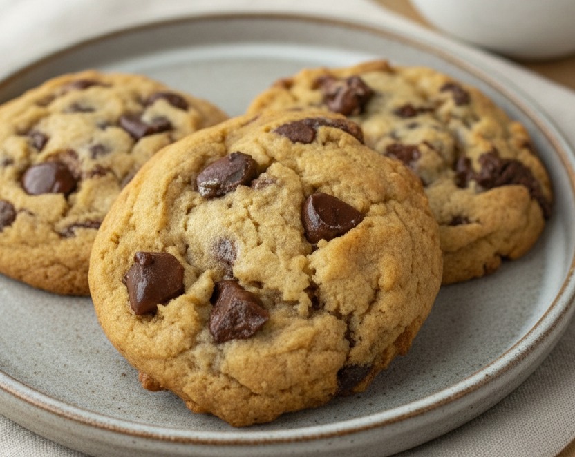 Thick Gooey Two-Chip Chocolate Chip Cookies Easy Giant Party Dessert suggested serving