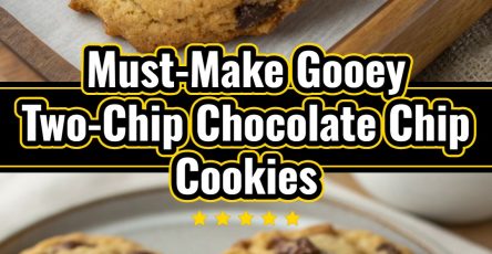 Thick Gooey Two-Chip Chocolate Chip Cookies Easy Giant Party Dessert