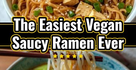 Yummy Vegan Saucy Ramen: Hot, Spicy, Aesthetic Comfort Noodles