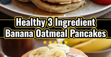 3 Ingredient Banana Oatmeal Pancakes Recipe Healthy At Home Breakfast
