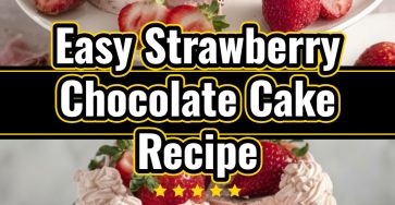 Decadent Dark Chocolate Strawberry Layer Cake Recipe
