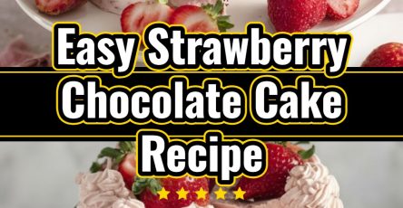 Decadent Dark Chocolate Strawberry Layer Cake Recipe