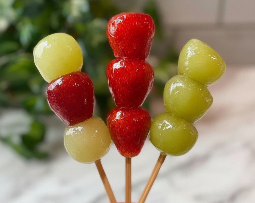 Easy Homemade Tanghulu Crunchy Fruit Sweets at Home suggested serving