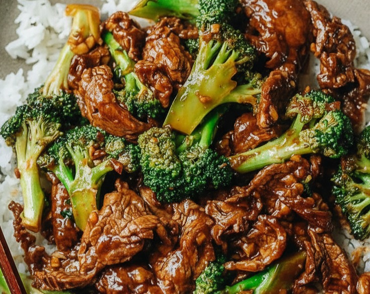 Easy Homemade Tender Beef and Broccoli with the Best Sauce suggested serving