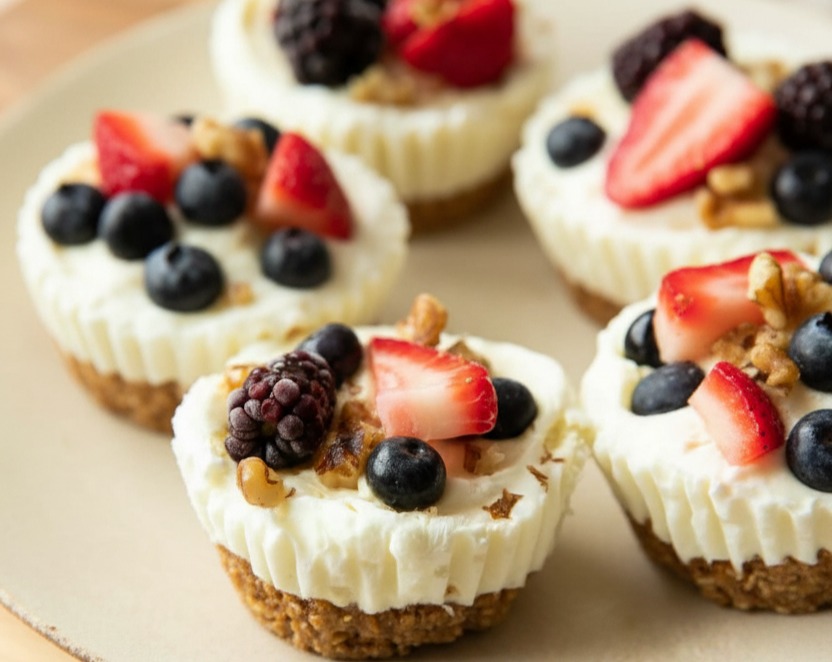 Frozen Yogurt Granola Cups Healthy Quick Easy No Bake Snacks suggested serving