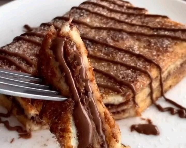 Fun Easy Recipes For Kids Air Fryer Nutella Toast Pies top view