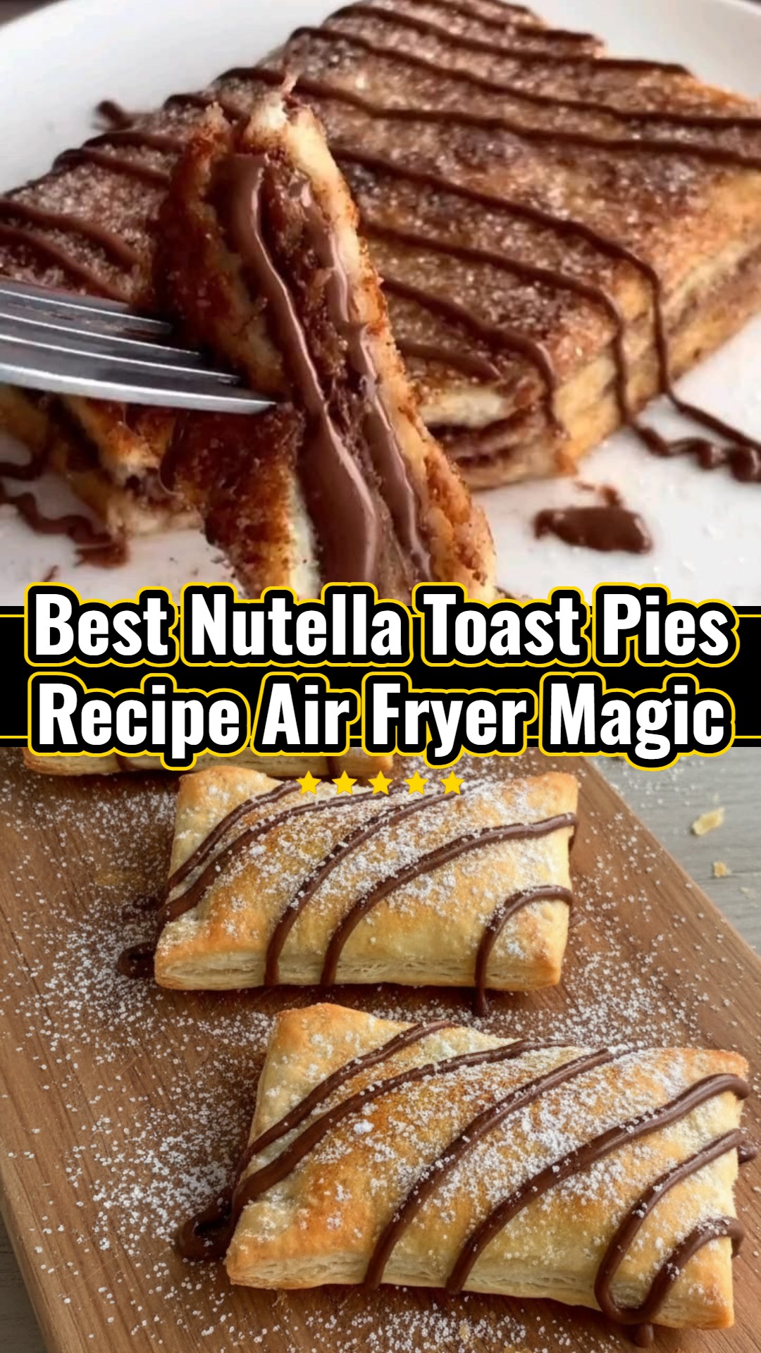 Fun Easy Recipes For Kids Air Fryer Nutella Toast Pies