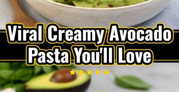 Healthy Green Creamy Avocado Spinach Pasta Vegan Meal