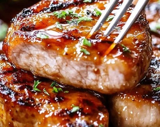 Honey Garlic Pork Chops: Your Go-To Asian Chinese Dinner top view