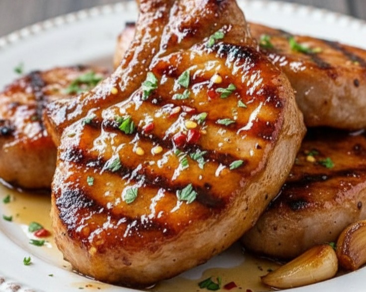 Honey Garlic Pork Chops: Your Go-To Asian Chinese Dinner suggested serving