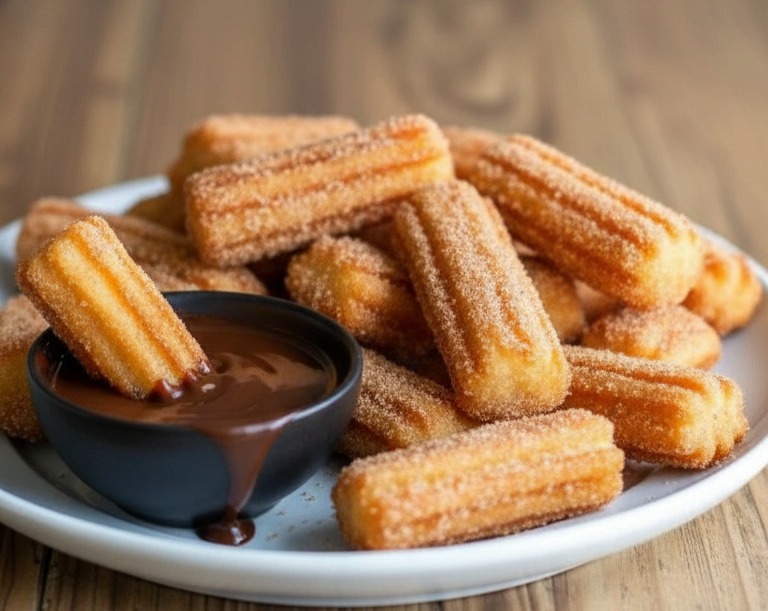 How To Make Churros At Home Air Fryer Light Churros suggested serving