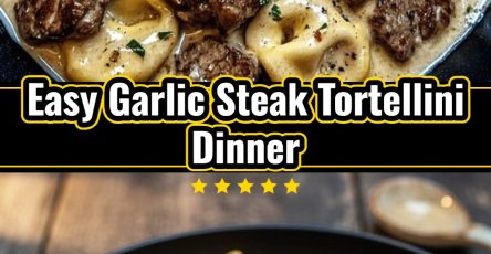 Skillet Garlic Steak Tortellini Bites Weeknight Dinner Recipe