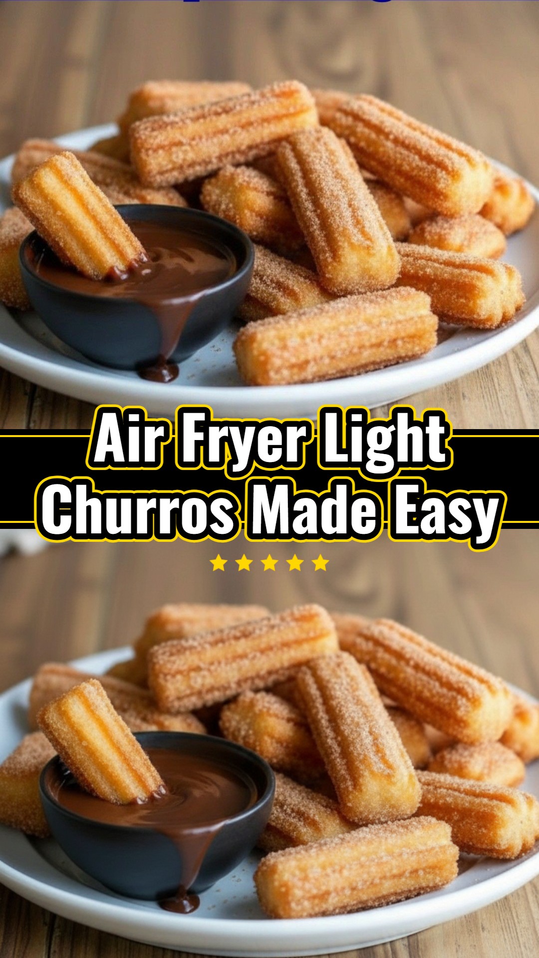 Yummy Air Fryer Light Churros Easy Homemade Dessert Idea