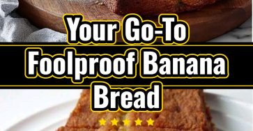 Best Foolproof Moist Banana Bread Loaf with Bread Flour