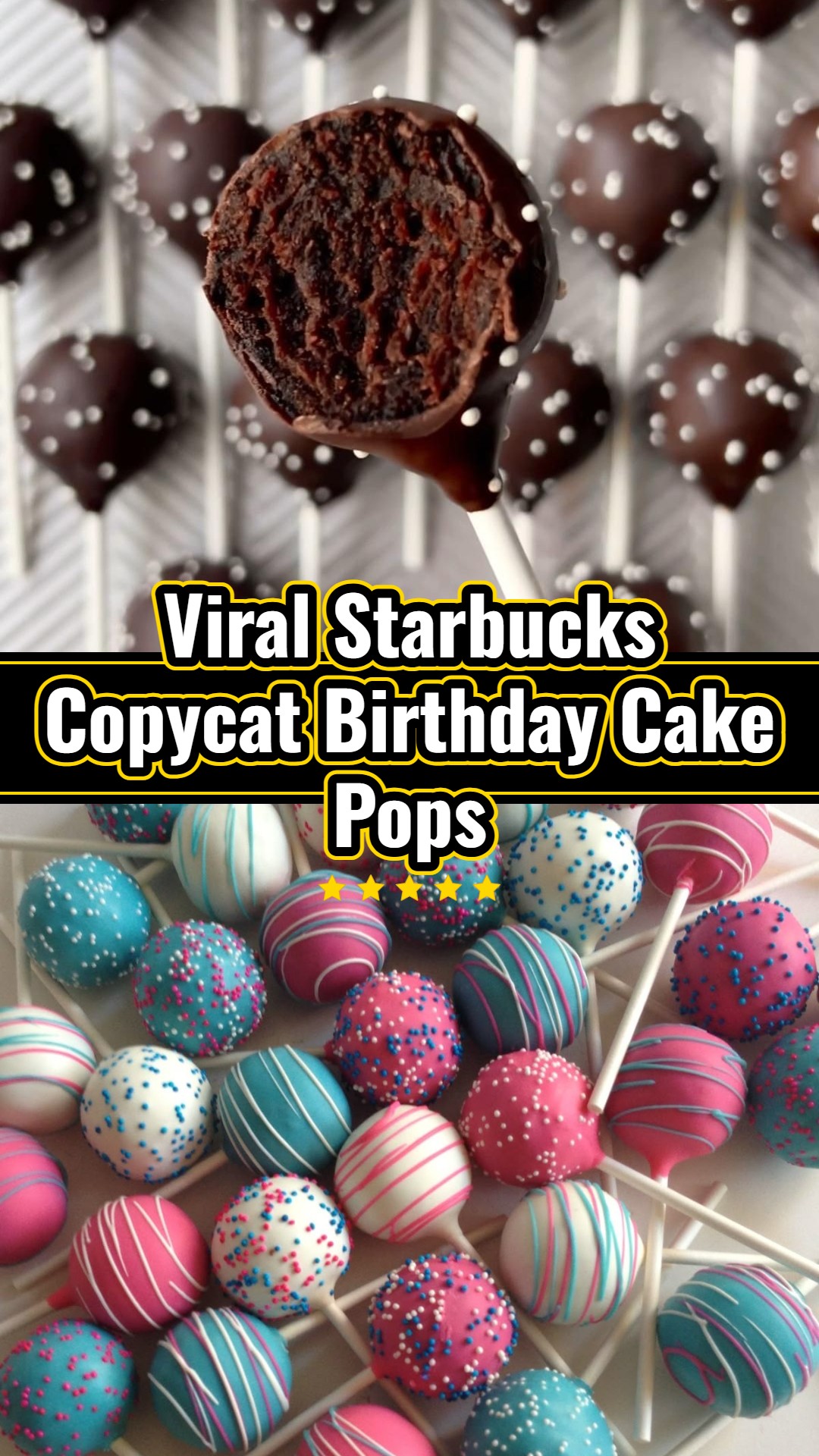 Best Starbucks Copycat Birthday Cake Pops Easy Homemade Recipe