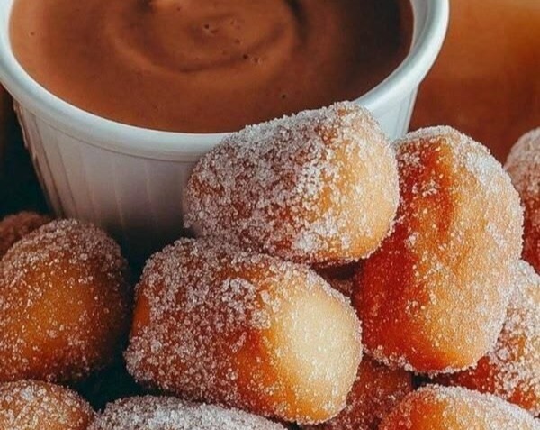 Fluffy Air Fryer Churro Bites: Easy Baked Dessert Fun Recipe top view
