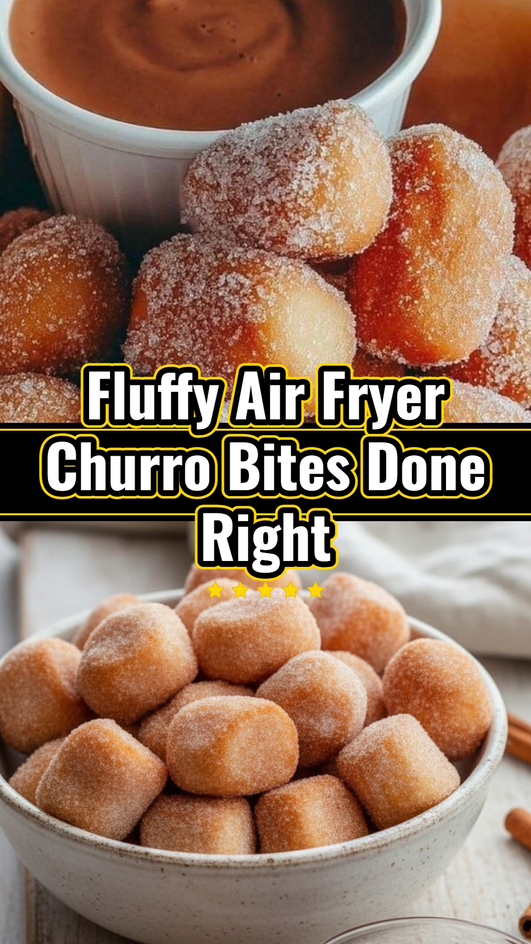 Fluffy Air Fryer Churro Bites: Easy Baked Dessert Fun Recipe