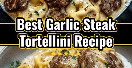 Garlic Steak Tortellini Skillet Pasta Dinner Recipe