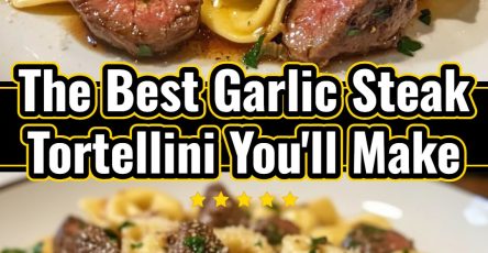 Skillet Garlic Steak Tortellini Yummy Family Dinner Pasta Dish