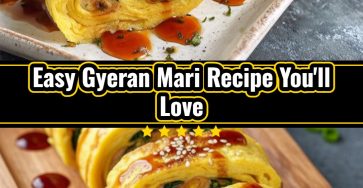 Colorful Gyeran Mari Easy Korean Rolled Omelette with Vegetables