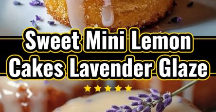 Elegant Mini Lemon Lavender Cakes: Quick Glazed Dessert for Parties