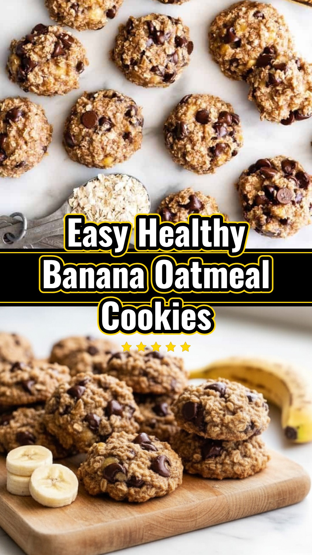 Healthy Banana Oatmeal Cookies Baking Ideas Healthy Snacks