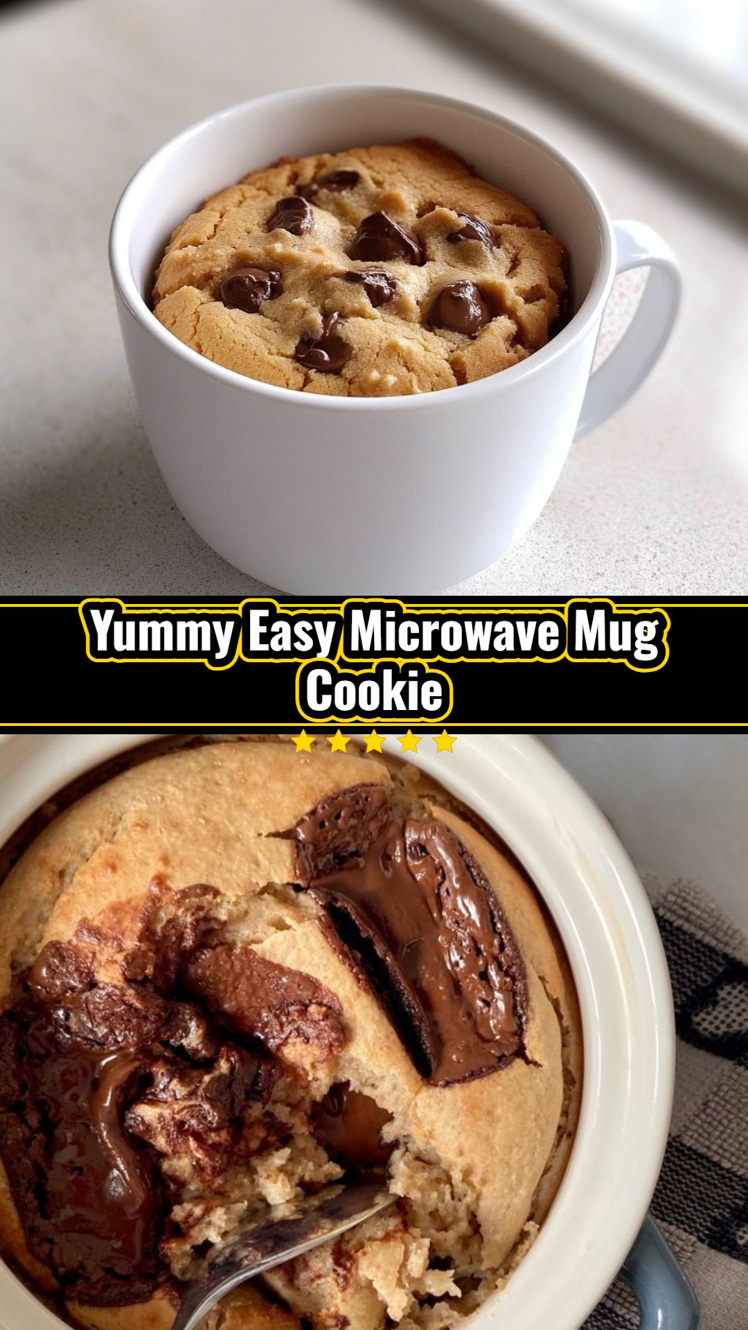 Maria's Yummy Microwave Mug Cookie Easy Midnight Snack